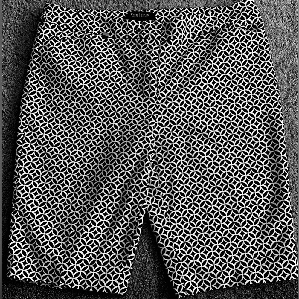 White House Black Market - Black & White Bermuda Shorts - Picture 2 of 7
